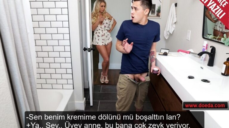 uvey annesinin guzellik kremine dollerini bosaltirken yakalaninca yuzune bosaltti.jpg