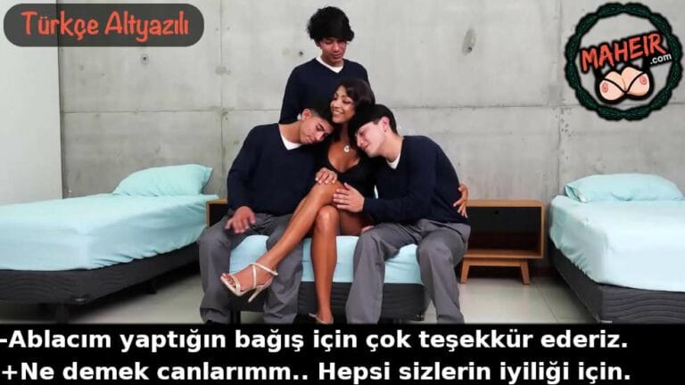 yetimhanede kalan gencler bagis yapan latin kadina kerkindi.jpg